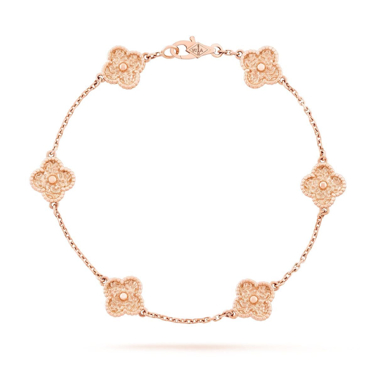 Bracelet TREFLE rose gold strass