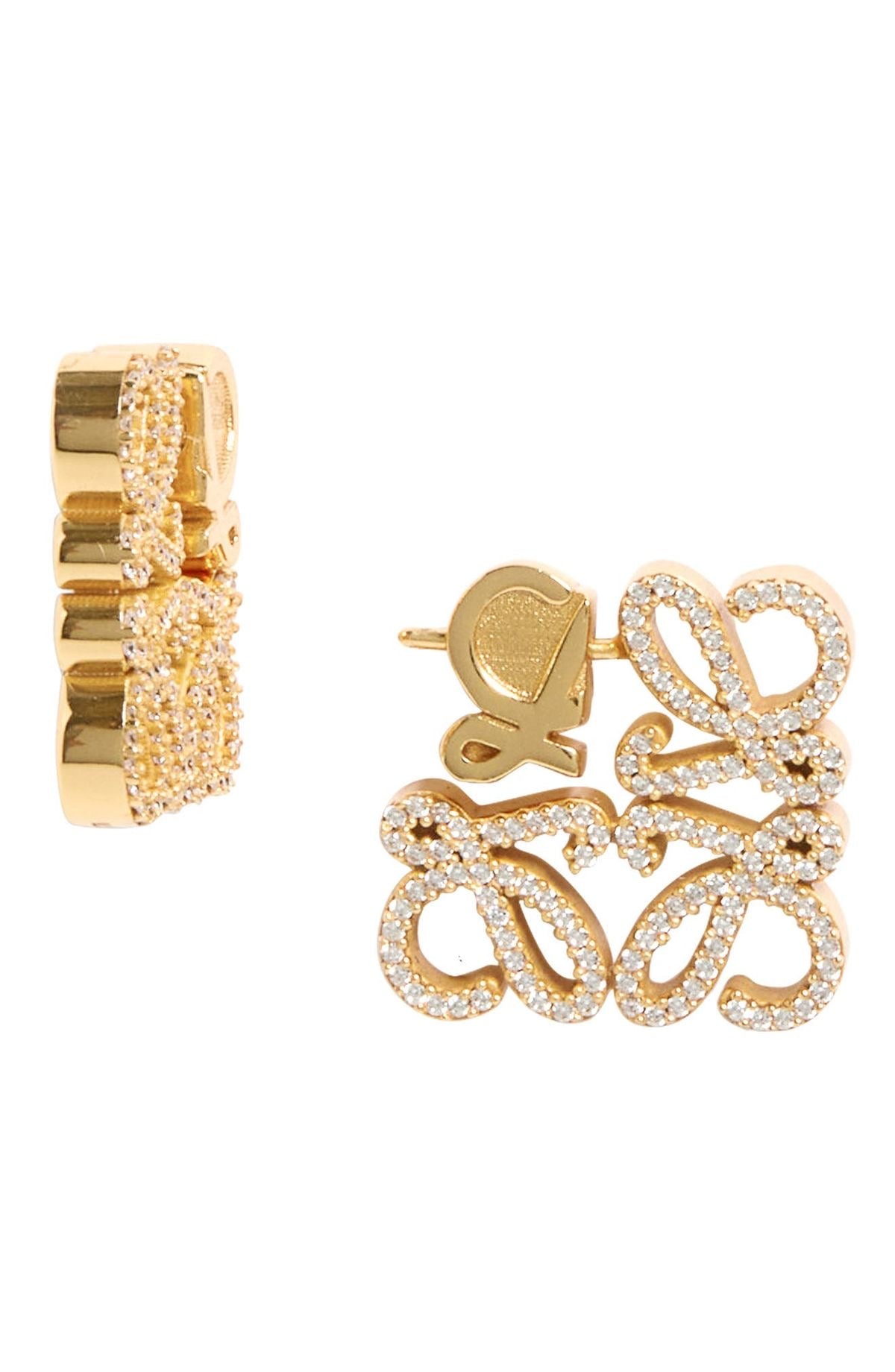 Boucle d’oreille LOLO strass gold